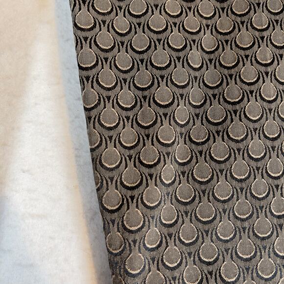 Alfani Ankle Pants Woman's 10 (9" Rise) Brown Geometric Tear Drops Elastic Waist - Picture 2 of 14